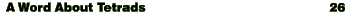 A Word About Tetrads